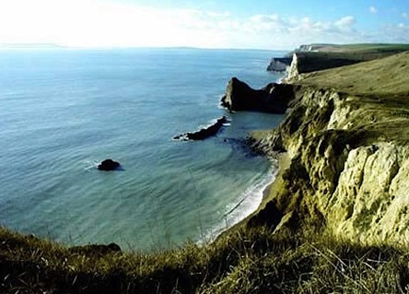 A Panoramic view of Lulworth Cove